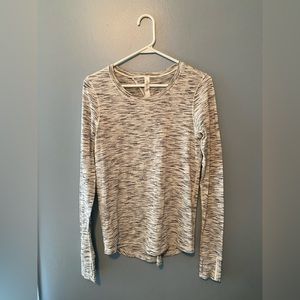 Lululemon athletica long sleeve open-back top